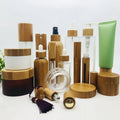 Luxury Natural Skin Care  Packaging Biodegradable Eco-friendly Bamboo Empty Lotion Container Bamboo Bottles
