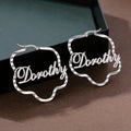 Customized Name Stainless Steel Earrings Personalized Exquisite Female Jewelry Unique Cloud Design Suitable for Summer Wear
