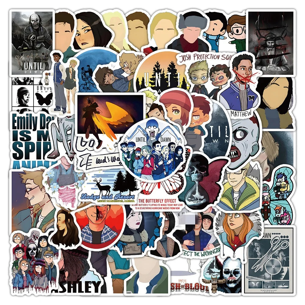 53PCS Horror game Untill down sticker