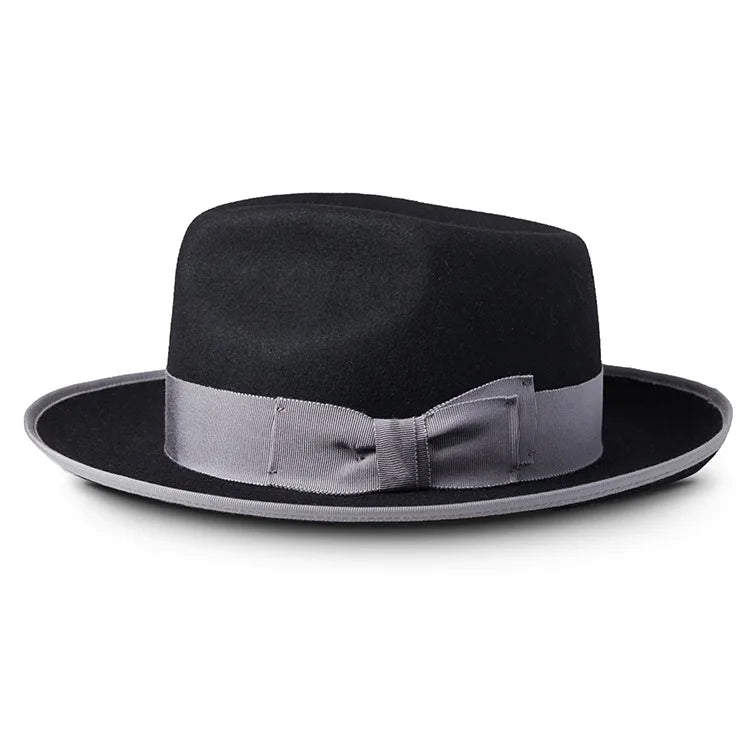 Wholesale Custom Handmade Vintage Men Fedora Hats Sombreros Gentlemen 100% Wool Felt Fedora Hats