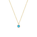 Hot Sale Minimalist 925 Sterling Silver Turquoise Jewelry Pendant Necklace