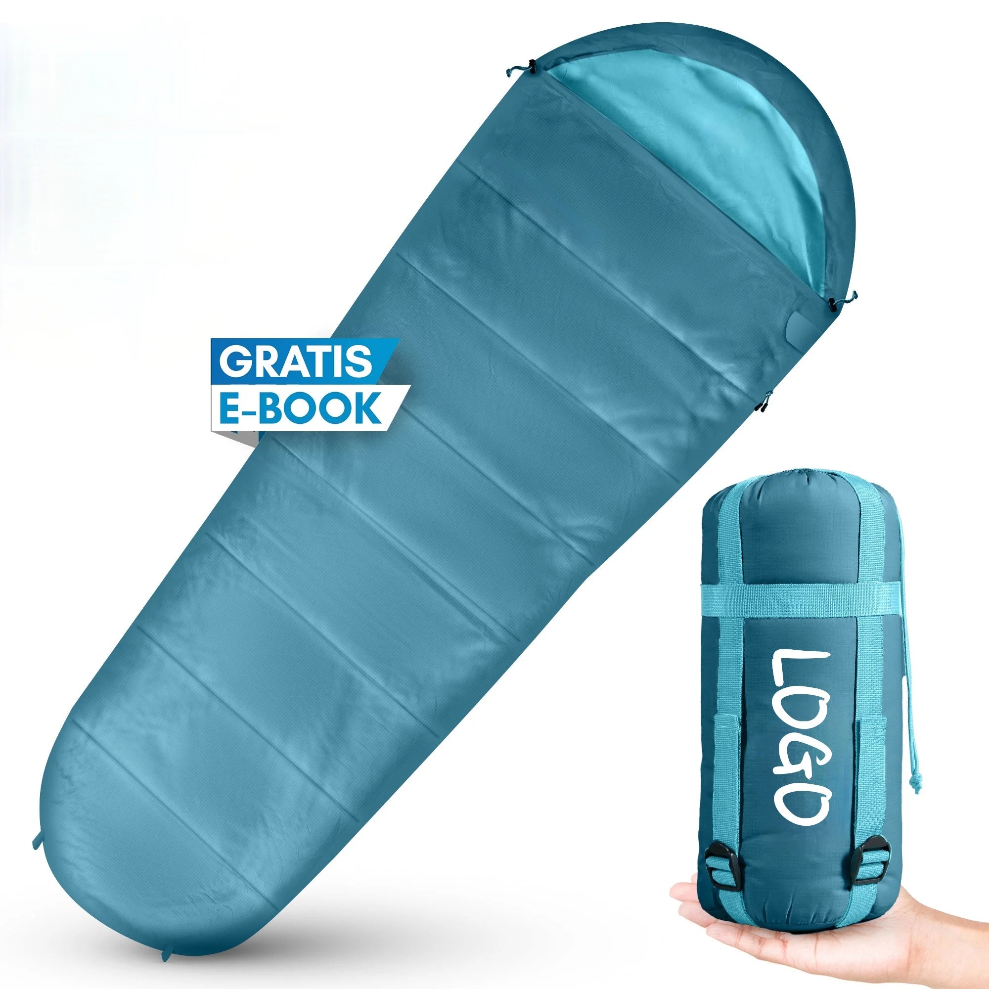 Lightweight 2-Saison Polyester Fiber Sleeping Bag Waterproof and Warm for Outdoor Activities