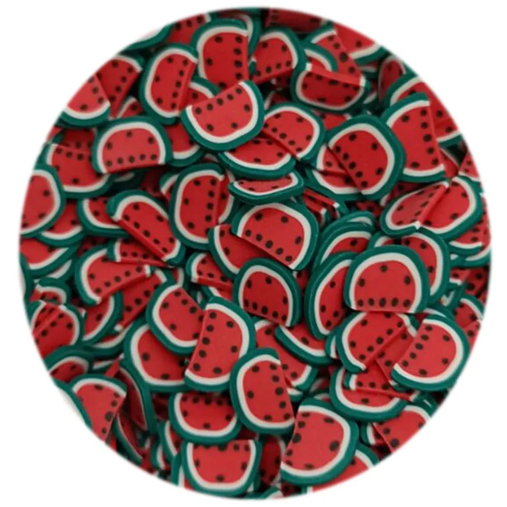 10mm Watermelon Polymer Clay Fruit Slice Peach Sprinkles Confetti for Crafts Making DIY Making