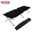 WOQI Camping Aluminum Frame Lightweight Compact Foldable Portable Foldable Leisure Camping Bed