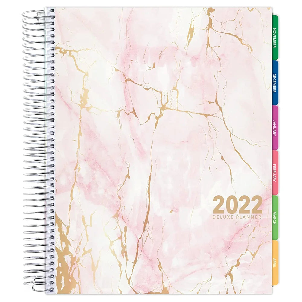 Custom A5 Daily Planner Notebook for Women Fabric Cover Daily To-Do List Journal with Inner Pocket for Office Use