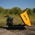 AUSTTER 500KG Multi-Functional Muck Mini Dumper Concrete Mini Dumper Wheelbarrow with 9HP Gasoline Engine