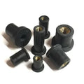 Wholesale M4 M5 M6 M8 Brass Insert Rubber Well Nut Threaded Insert Rubber Well Nut Toilet Seat Rubber Well Nut