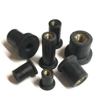 Wholesale M4 M5 M6 M8 Brass Insert Rubber Well Nut Threaded Insert Rubber Well Nut Toilet Seat Rubber Well Nut