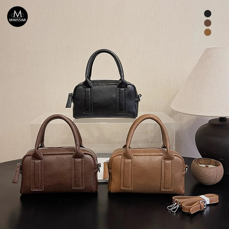 Wholesale New Fashion Half Moon Bolsas De Mujer Vegan Leather Bags Shoulder Bag Hand Bags for Women
