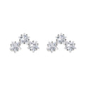Factory Wholesale  Star Zircon Stud Earrings for Modern Women 2025 Fashion Girl Gift 925 Sterling Silver Jewelry Allergy