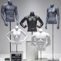 Fiberglass Man and Woman Half Body Mannequin