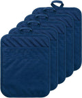 5pcs Kitchen Cotton Heat Resistant Potholder Machine Washable Multipurpose Oven Use Pot Holders and Hot Pads