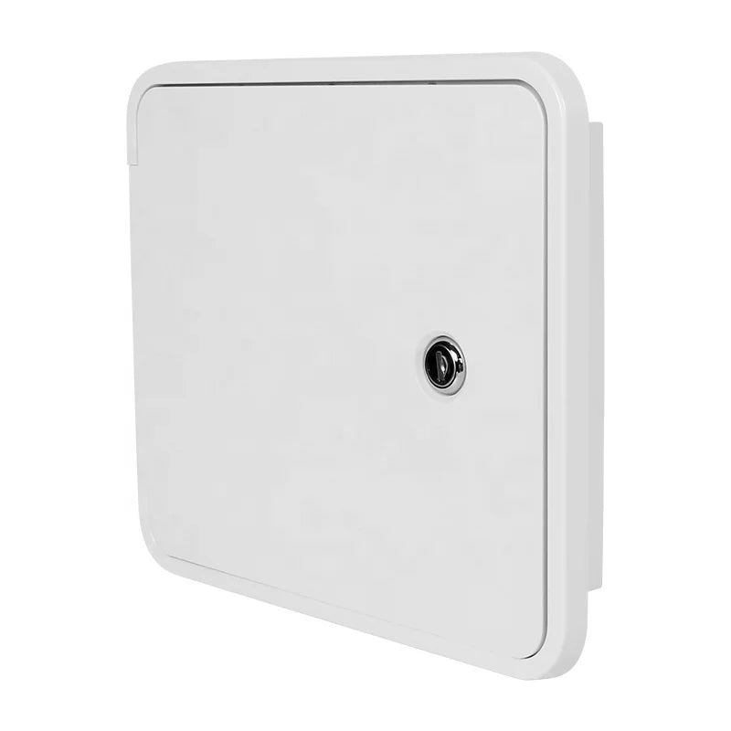 TYTXRV 210*180mm White RV Waterproof Hatch Door Lockable Camper RV Storage Door