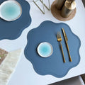 Factory Wholesale Embossed Faux PU Leather Table Mats Washable Coaster PVC Placemat for Kitchen Dining Dinner Placemats