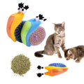Wholesale Cat Snail-shaped Plush Interactive Catnip Toys for Indoor Cats
