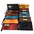 Custom Carbon Line Smell Proof Bag with Combination Lock Leather Smell-proof Smellproof Travel Valve Bag Smell Proof