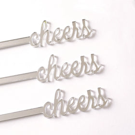 Cheap Price Mirror Acrylic Drink Stirrer Custom Name Cocktail Stirrer for Party Weeding
