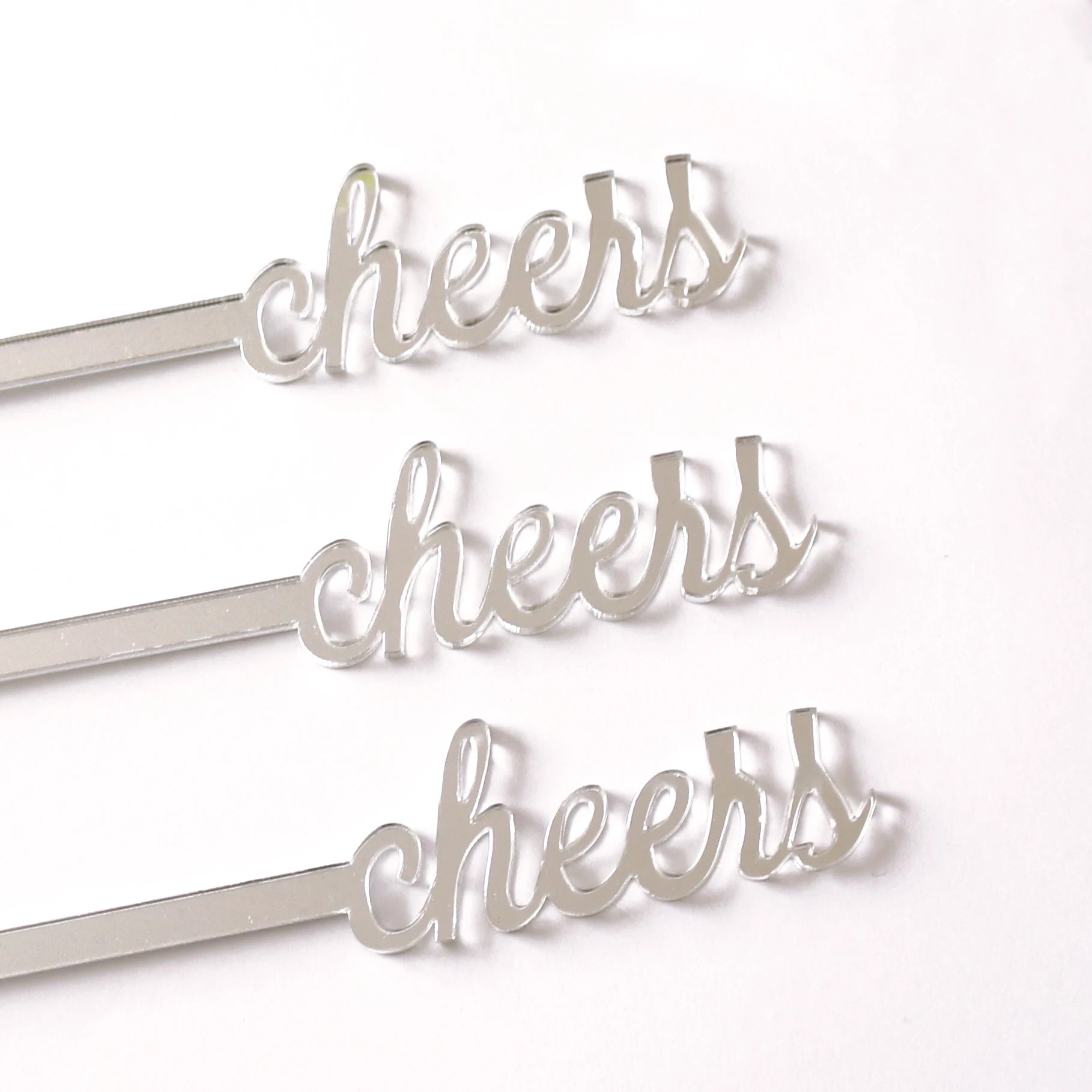 Cheap Price Mirror Acrylic Drink Stirrer Custom Name Cocktail Stirrer for Party Weeding
