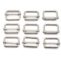 20mm 25mm 30mm 50mm Metal Slide Rectangle Adjuster Buckle Tri-Glides Buckle With Movable Center Bar for Straps Webbing