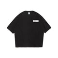 Custom Logo Solid Color Five Point Sleeve Mens Clothing Cotton Blanks Tshirt