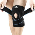 Open Patella Knee Support Brace -Adjustable Elastic Strap for Stability Protection Running & Sports