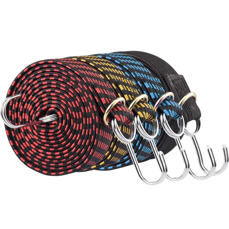 Electric Bicycle Trunk Bundled With Elastic Rope Hook Luggage Rope Elastic Tied Cargo With Rubber Band Fixed Rope Bike Parts