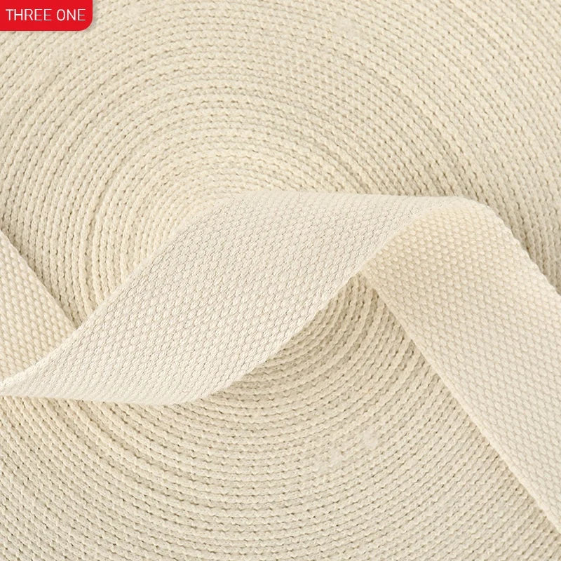 Wholesale 25mm Cotton Webbing Strap Rucksack Shoulder Strap Webbing Garment Accessories Ribbon for Bag Strap