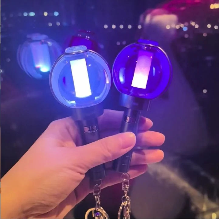 Promotional Gift Party Colorful Acrylic Keychain Custom Logo Birthday Gift Flashing Pendant Keychains