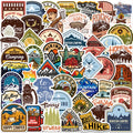 48Pcs Outdoor Camping Graffiti Stickers Suitcase Skateboard Guitar Decorative Stickers DIY Waterproof Gift Sticker for Kids