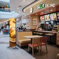 Hamburger Shop Movable Smart Digital Video Advertising Display Screen Standing LED Poster Screen