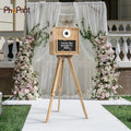 Retro Wooden 15.6inch Touch LCD With Flash and DNP Printer Interactive Photo Booth Machine