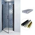 Aluminum Alloy U-shaped groove Bathroom Partition Shower Enclosure Embedded Parts Glass Channel Slot U-shaped Aluminum Material