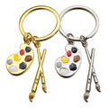Palette Keychain Painting Promotional Gift Pendant Art Student Drawing Board Key Chain Custom Logo Gift Gadgets