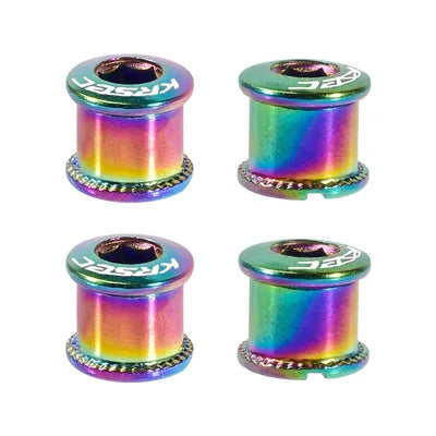 IRONDONKEY Mountain Bike Folding Bicycle Chainset Positive Negative Teeth Cross Color Steel Screw Plate Nail