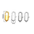 Non Tarnish Stainless Steel Flat Lobster Clasp Custom Logo 18K Gold Plated Chain Jewelry Accessories