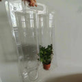 Customized Disposable clear PVC Vacuum Plastic Tri Fold Clamshell Packaging with Handle for Plants