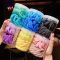 50pcs Per Box Dial 3CM No Hurt Seamless Hair Small Hair Ring Elastic Kids Rubber Hair Ties for Kids or Girls