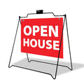 Custom Open House Signs Yard Sign Frames a Frame Metal Stand Store Street Sidewalk Foldable Banner Stand