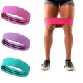 Custom Logo New Fitness Exercise Gym Fabric Elastic Polyester Hip Booty Circle Resistance Band