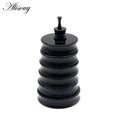 Alisouy 2PC 3mm-50mm Big Size White Black Acrylic Saddle Ear Plug Saddle Expander Stretcher Piercing Ear Gauge Kit Body Jewelry