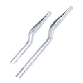 Kitchen Culinary Tweezer Tong Stainless Steel Cooking Offset Tweezers Tongs