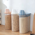 2.5L Transparent Kitchen Grains Beans Fresh Bottle Jar Sealed Containers With Lid Plastic Containers for Food