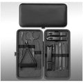 Nail Clippers Set Custom Logo 7/10/12/16/18pcs Nail Grooming Kit Stainless Steel Manicure and Pedicure Set with Black PU Bag