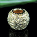 Beadsnice ID 7298 925 sterling silver european style bead 9x11mm jewellery making