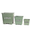 Planter Square Shaped Wholesale Garden Mini Flower Pots Suppliers Nursery Plastic Eco-Friendly Durable Drainage Hole 2021 New
