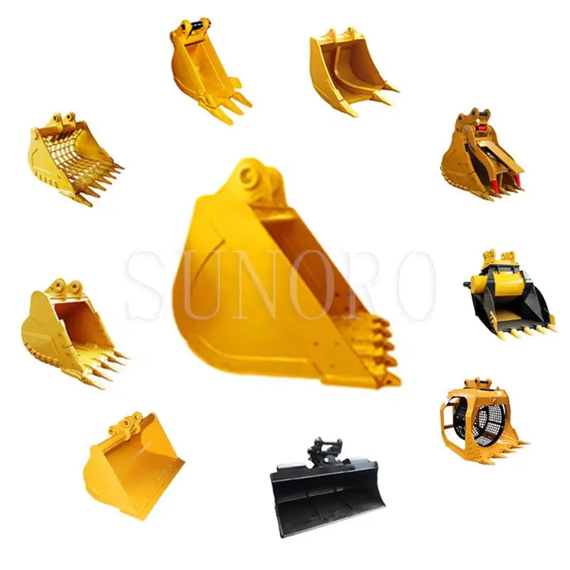 Factory Direct Sales Customized Excavator Bucket Hitachi Excavator Standard Heavy Duty Rock Universal Digger Excavator Buckets