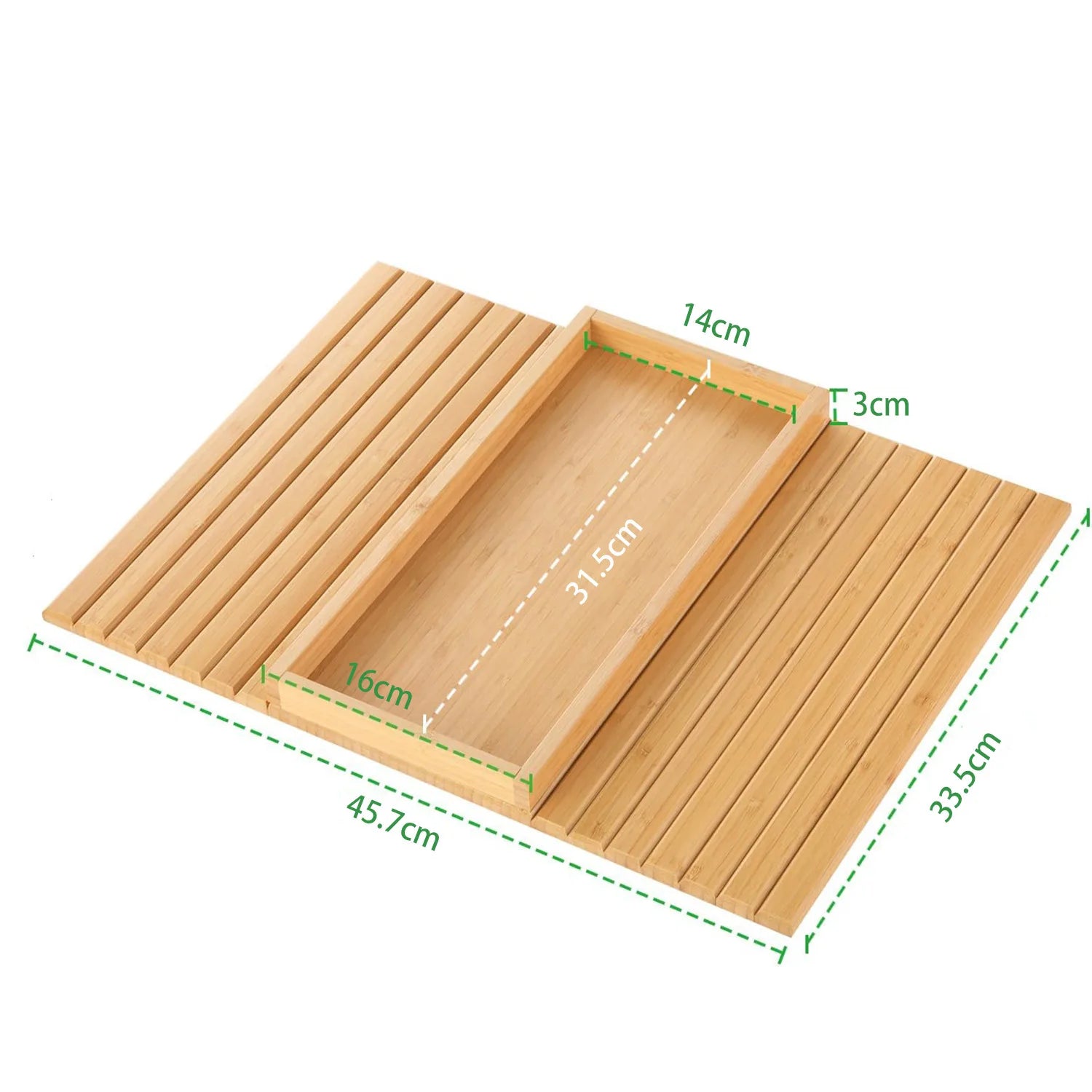 Wholesale Foldable  Table Round  Bamboo Sofa Arm Tray Bamboo Sofa Arm Storage Tray Cozy Sofa Armrest Tray for Couch