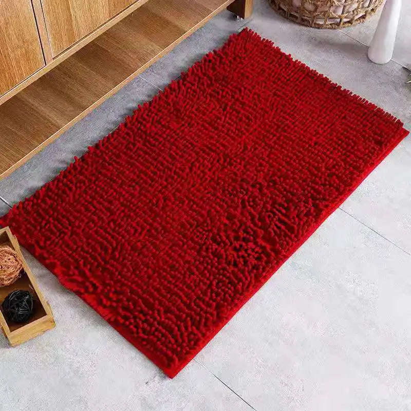 Yinzam Home Area Decor Chenille Bathroom Bath Mat Rug for Stairs Toilet Mats Bathtub Non-slip Water Absorbent Floor Shower Rugs