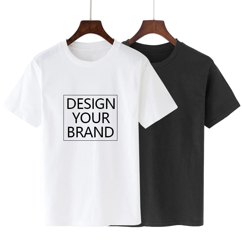 Customize Tshirt Personnalisable With Logo Custom Logo Printed Custom T Shirt Printing Blank T-shirt Canvas Chinese Style Men