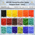 Miyuki Round Rocailles 11/0 Beads 2 mm [24 Color Opaque  Dyed First Series]10g Pack